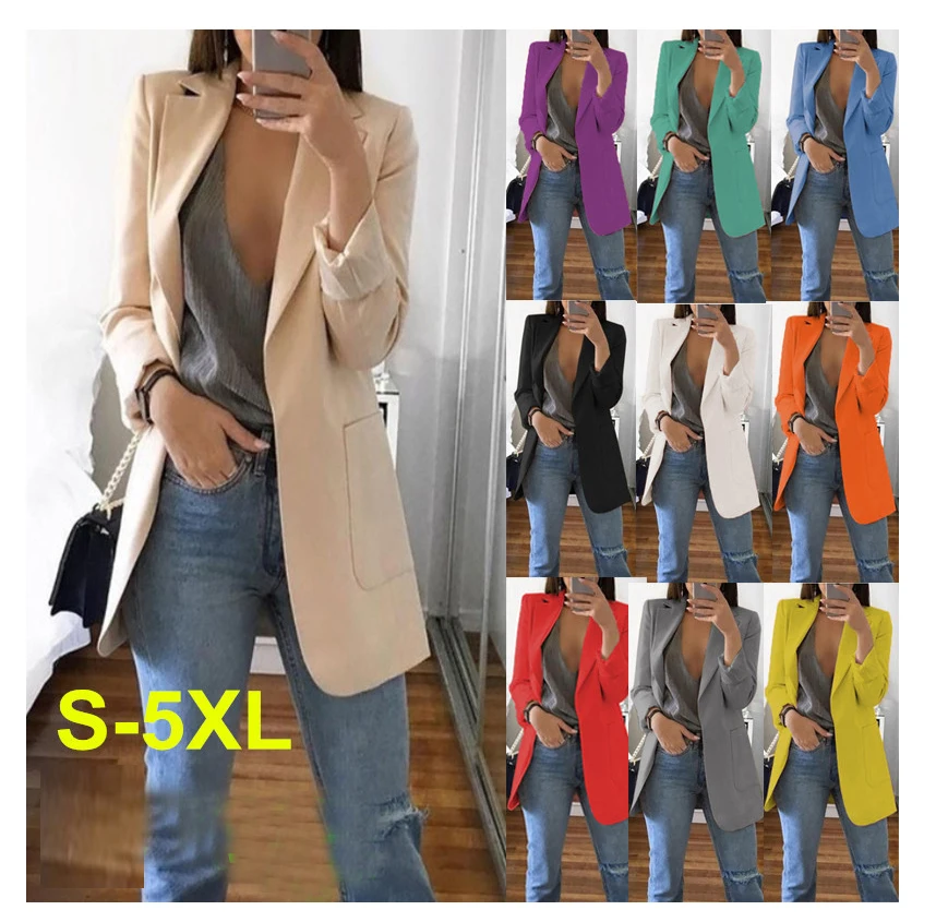 

Custom Fashion 5xl Plus Size Red Formal Blazers And Coats Oversized Mujer Women'S Blazer