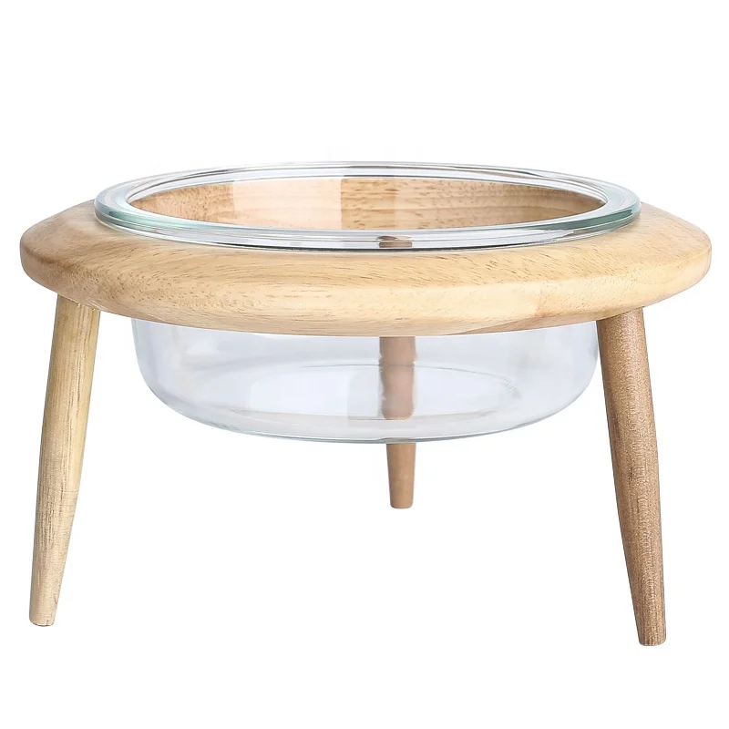 

Manufacturer Adjustable Cat Bowl Dog Food Pet Feeders With Wood Stand