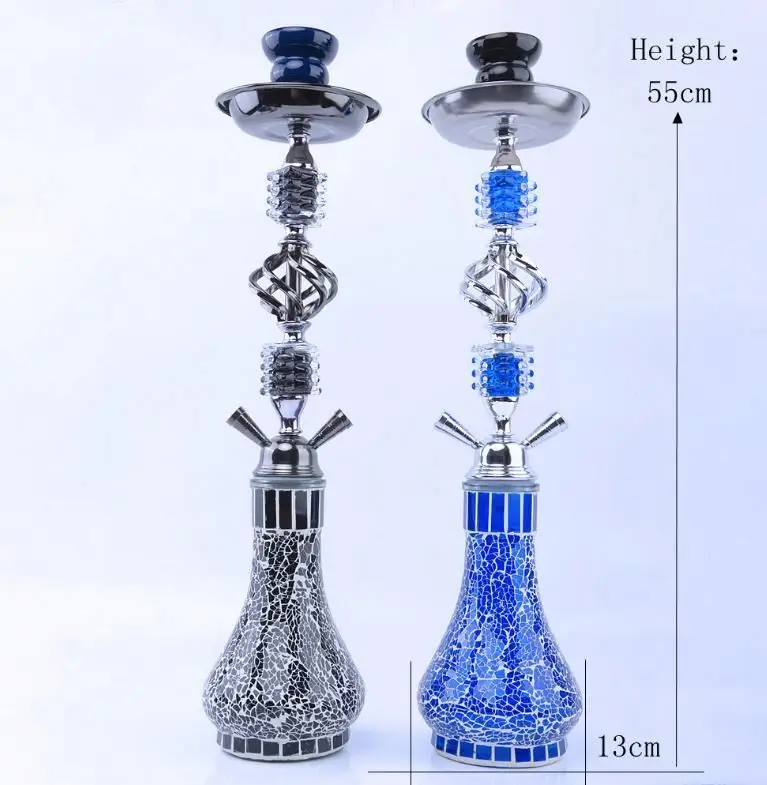 

WLC Black Blue Matel Shisha Hookah Sets