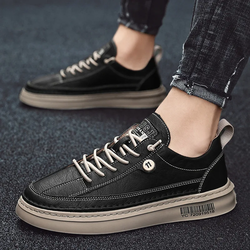 

FREE SAMPLE fast delivery classic mens casual shoes lace up walking shoes for men hard-wearing men shoes