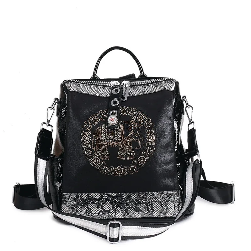 

High End Fashionable Elephant Kaishilan Cool Travel Backpack Bag Rock Style Backpack
