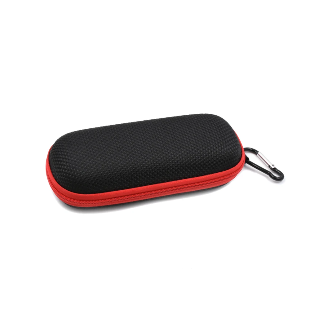 

Portable Waterproof Optical Sunglasses Eyeglasses Packaging Case Zipper Hard Shell Box With Clip, Black,red,etc