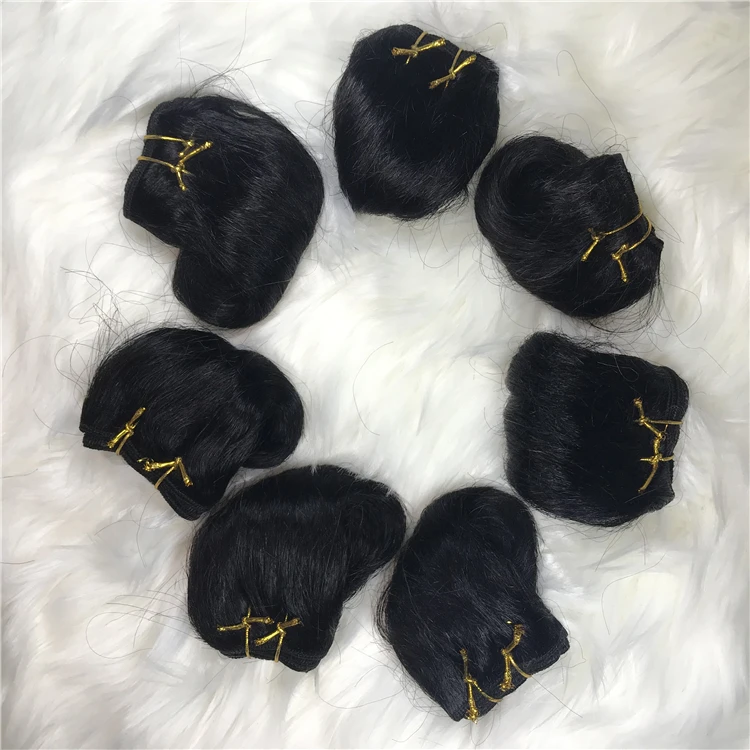 

Cheap Price Promotion Natural 100% Human Hair Black Pixie Cut Bundles, Black 1b
