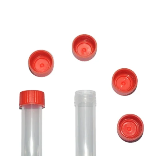 

10ml transparent PP cryovial test laboratory tube, Red, green, blue, white, as per your request.