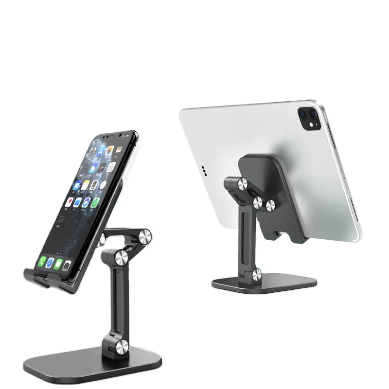 

Popular Mobile Phone Bracket Folding Adjustable Universal Desktop Tablet Stand Holder, Black