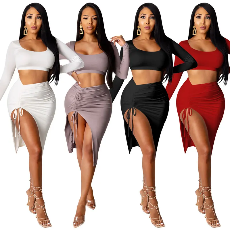 

FS3377A Sexy two piece sets 2021 new arrivals women outfits