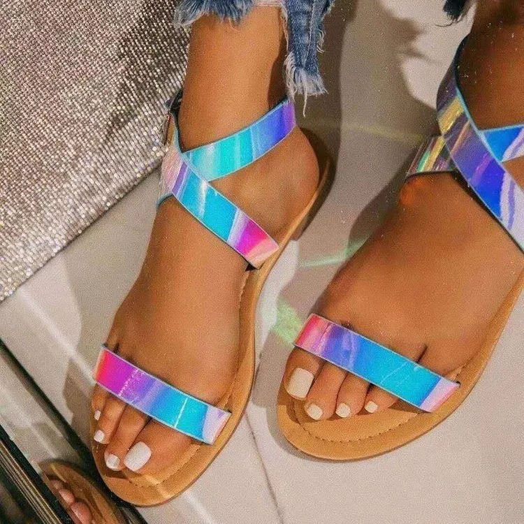 

New of summer ladies slides flip flops PVC slippers women jelly slides flat rope sandals, Gold,blue,multi color