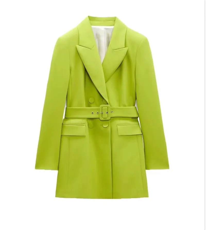 2024 Spring ladies fashion suit jacket simple solid color large size blazer for women