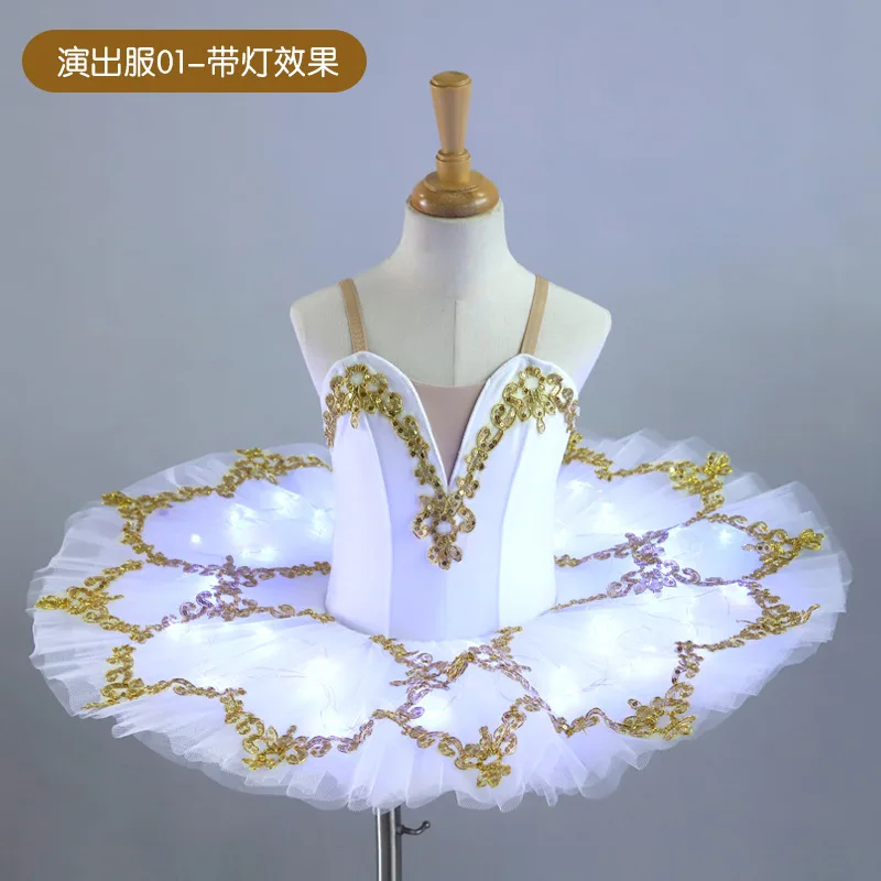 

LW-XY Girls cygnet dancing bouffant dress baby girl tutu dress for ballet costume
