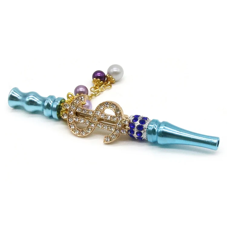

2021 Originality $ Design Smoking Accessories Hookah Pipe For Smoking Girl Money Sign Blunt Holder, Multi colors