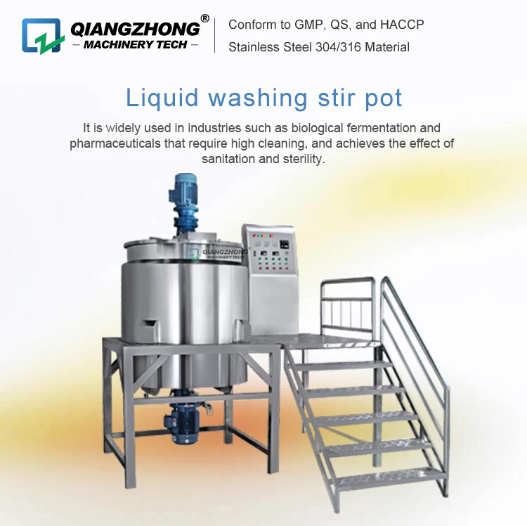 1000 Liter Liquid Soap Making Machine Mixer Price Stainless Steel