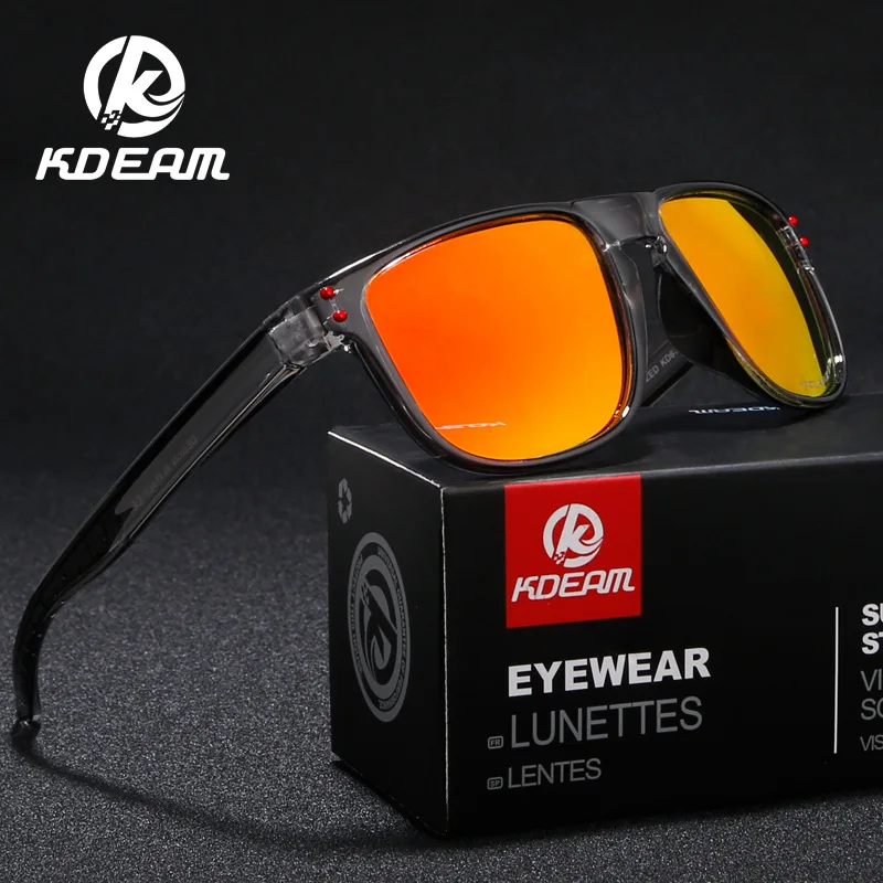 

KDEAM 2021 High Guality transparent glasses Men's and Women's Sunglasses Outdoor Custom Logo Sports Polarized Sunglasses 6790, Picture colors