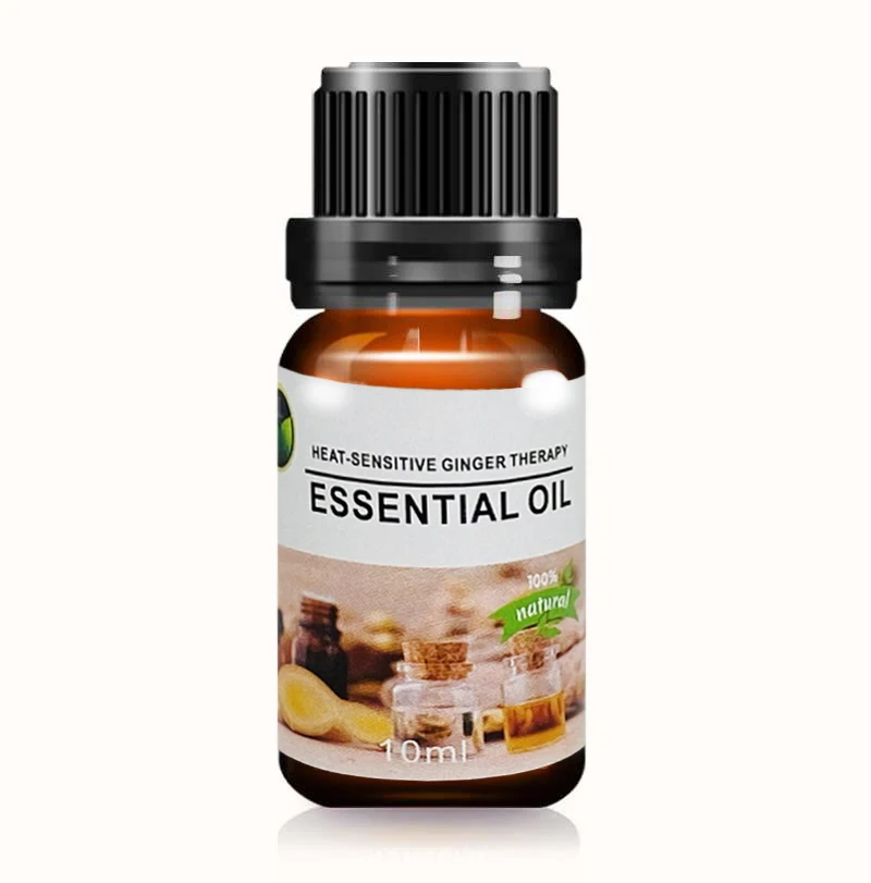 

Private Label 100% plant extract heat-sensitive Ginger therapy essential oil for massage hot selling China, Golden