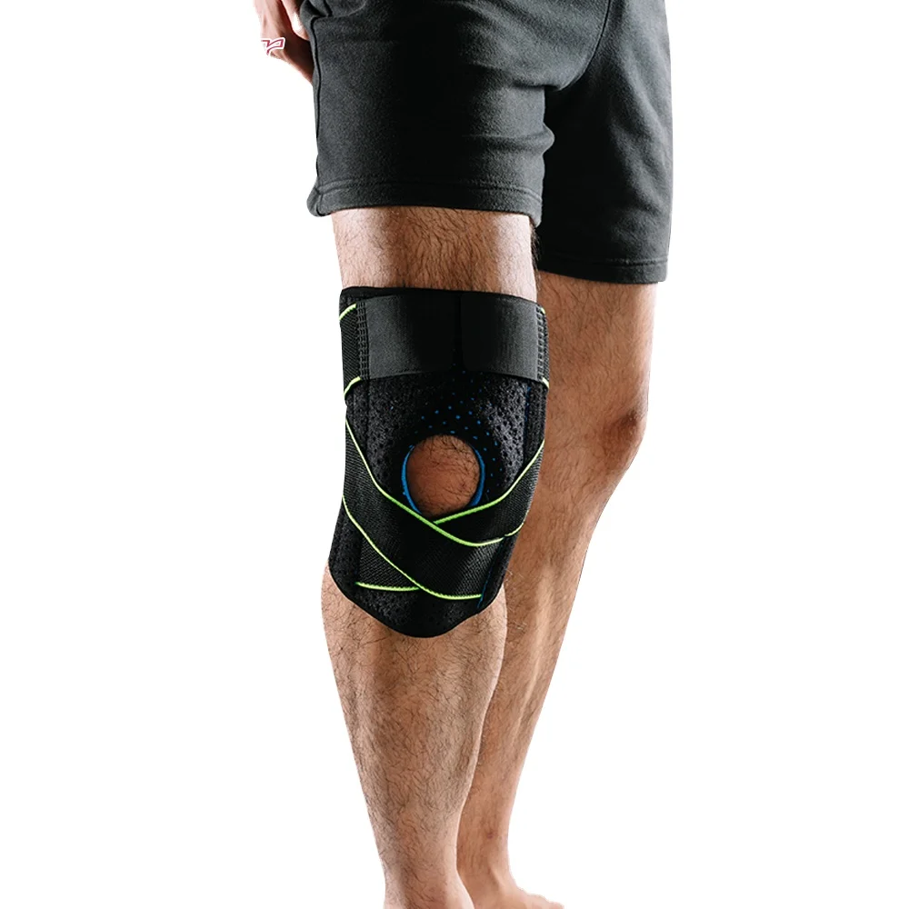 

New product honeycomb knee pad gym knee support elastic knee brace, Multicolor