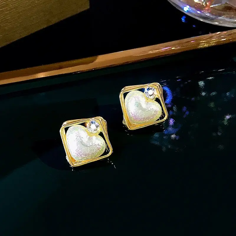

Chunky Silver Yellow Miyuki Tribal Square Floral Kawaii Africa Simple Earrings