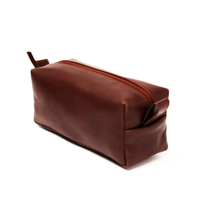 

Customized Design Personalized Travel Wash Bag Dopp Kit Men's Shaving Bag Leather Toiletry Bags