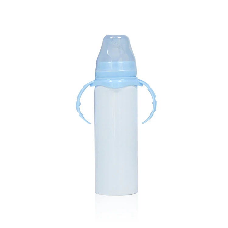 

Double Walled Stainless Steel DIY White Blanks Sublimation 8oz 240ml Baby Toddler Baby Feeding Bottles, Sublimation baby bottle