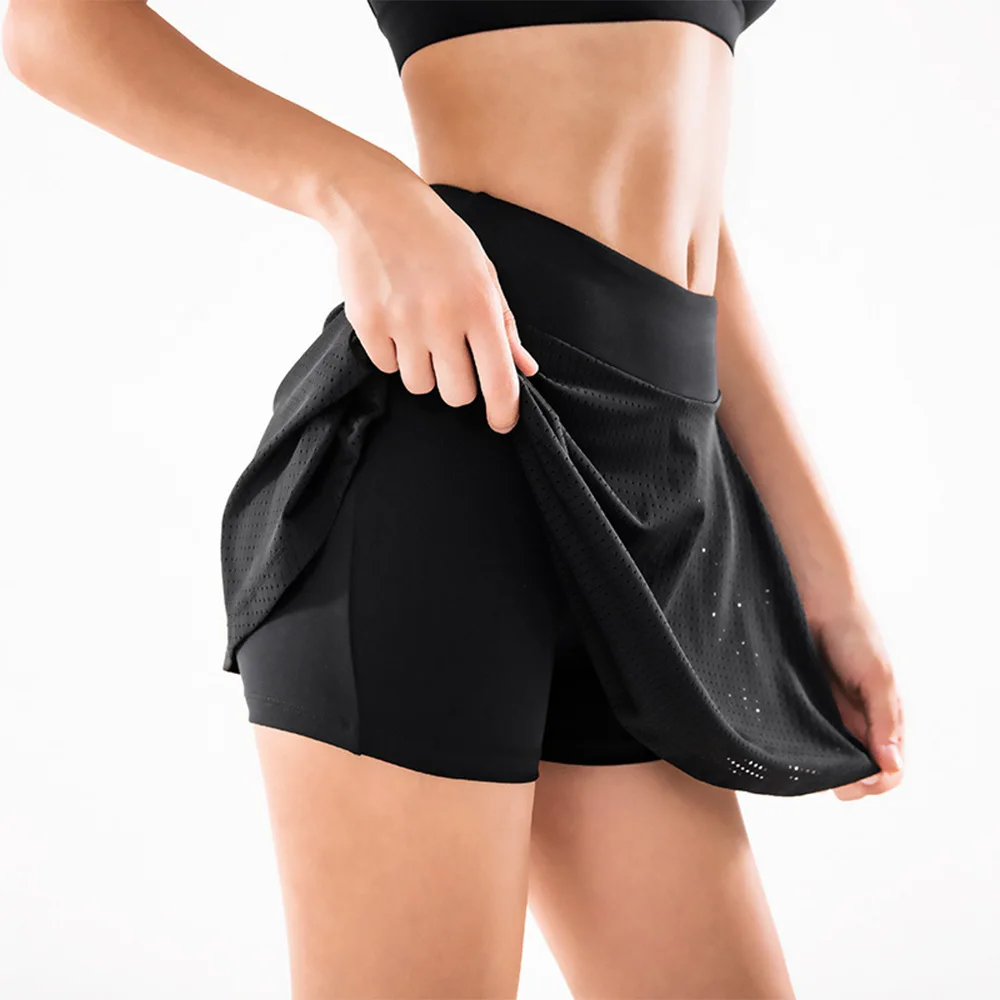 

Summer Yoga Wear Running Fitness Sports Pants High Waist Mesh Sexy Yoga Women Anti-empty Sports Shorts Skirt, Multiple colors available