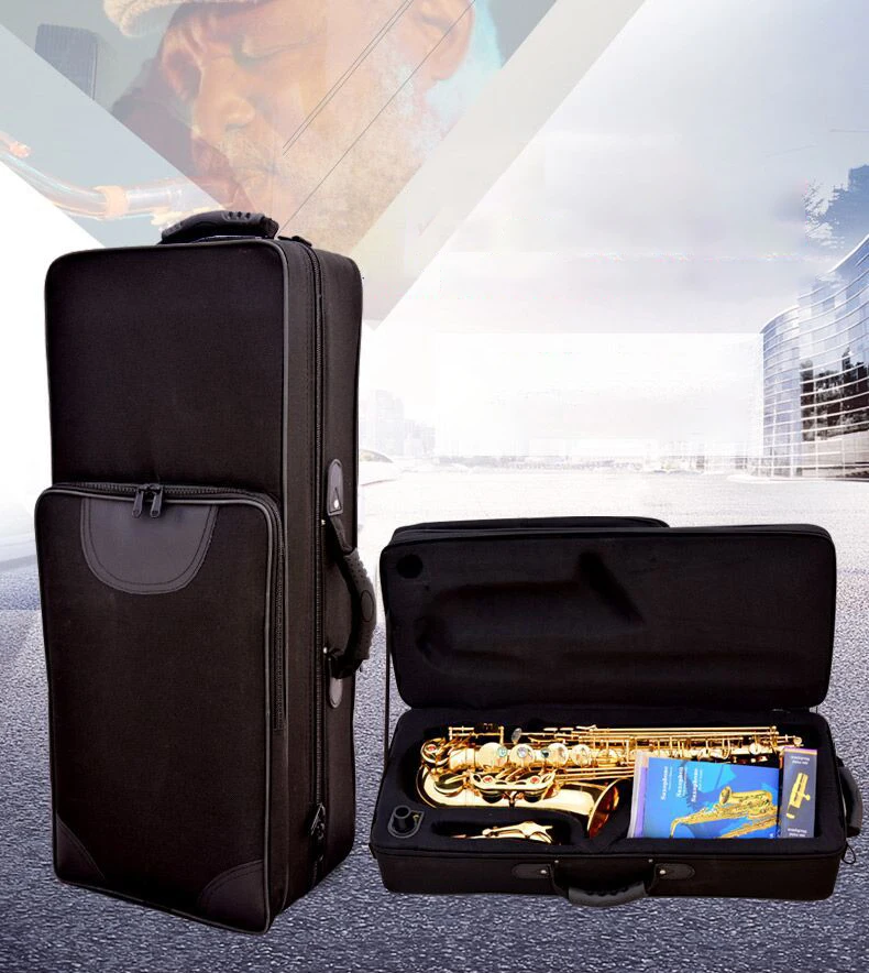 Gold Lacquer Brass Alto Instrument Accessories Professional Eb  China Sax Saxophone Alto