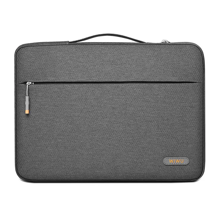 

WIWU Water-resistant Laptop Sleeve Bag for Macbook Pro Air 13 Protective Briefcase Computer Notebook Carrying Case, Grey/black