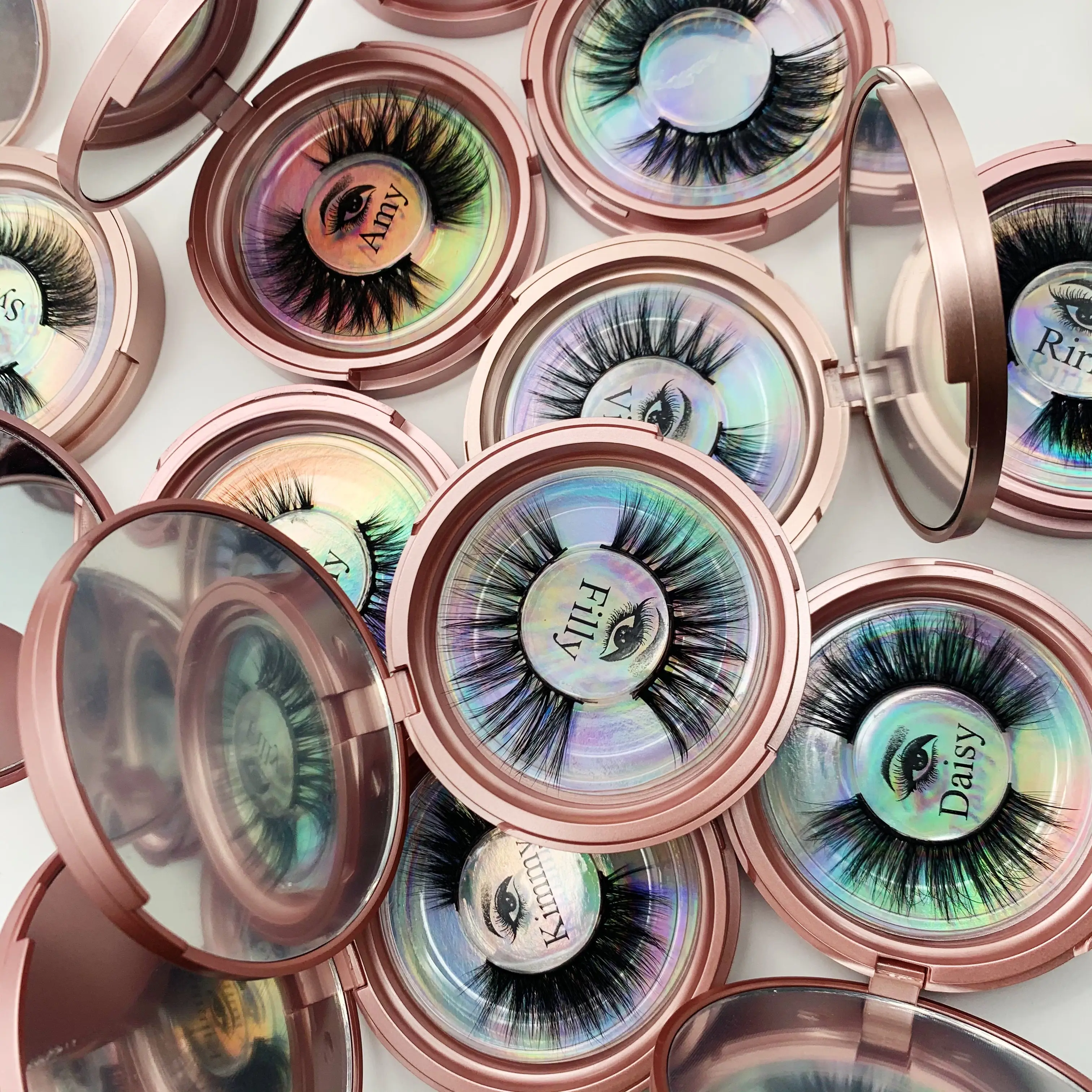 

TLD 2020 New 3D 25mm Mink eyelash Hand made Faux Falase Full Strip Lashes,Custom Private Label 3d mink eyelashes vendor