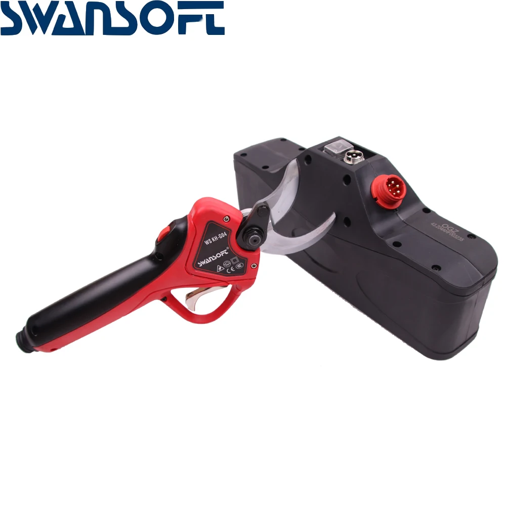 

SWANSOFT Electric Pruning Shears Garden 40mm Electric Scissors Fruit Trees Electric Trimming Secateurs
