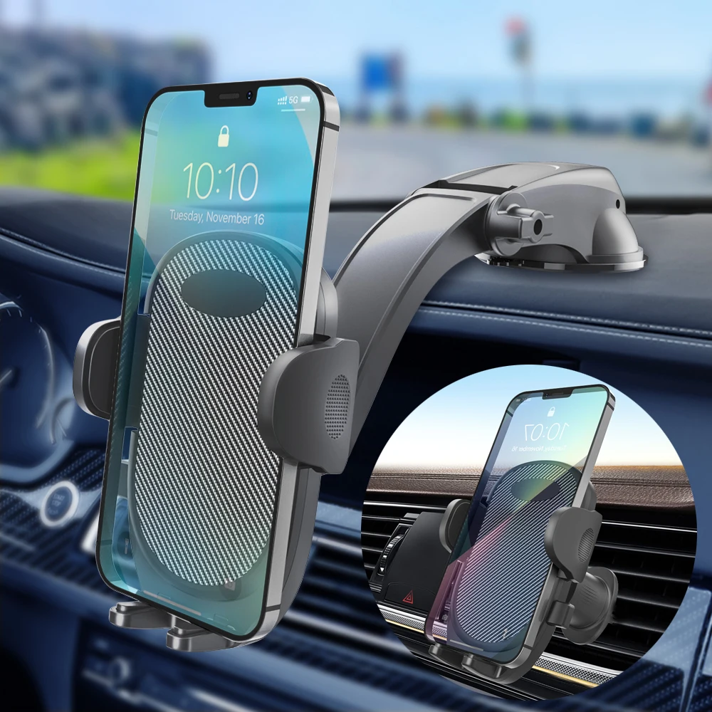 

2 in 1 Universal Car Dashboard Mount Phone Holder Cradle Car Air Vent Phone Holder for 4-7 Inches Mobile Phone