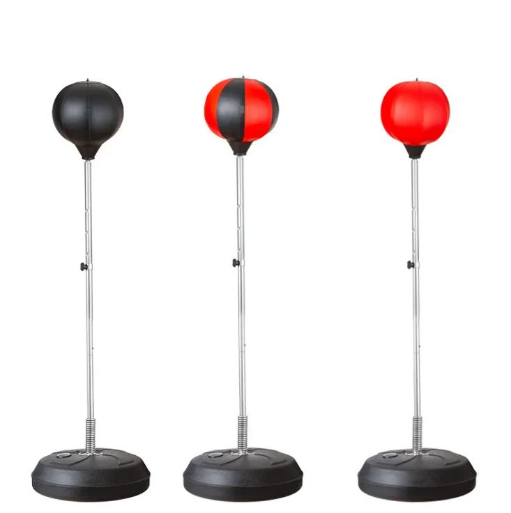 

Wholesale Red Black Height Adjustable Adult Kids Boxing Products Speed Reflexs Ball Custom Logo, Red&black/red/black