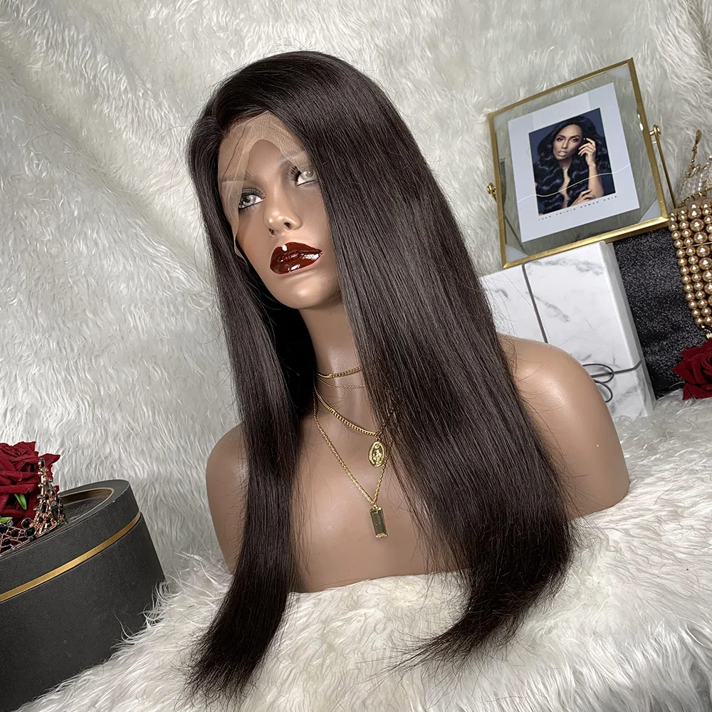 

Remy Raw Indian Virgin Cuticle Aligned Transparent Lace Cheap Human Hair Lace Front Wigs With Baby Hair For Black Women