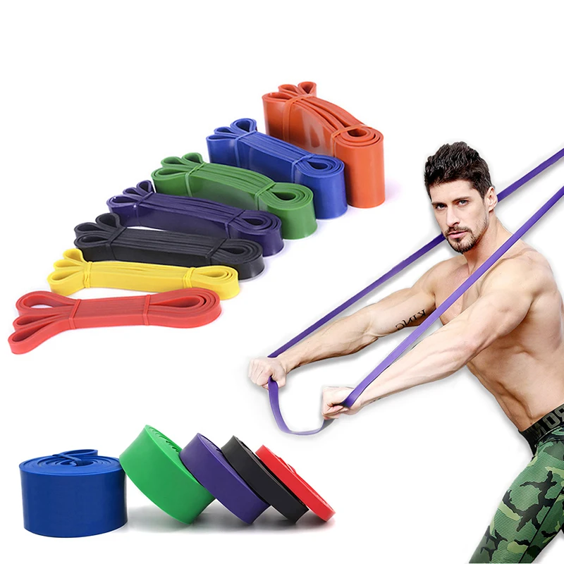 

KWO Fitness Wholesale Custom Logo Yoga Fitness Exercise Elastic Stretch Training Mini Latex Loop Pull Up Assist Resistance Bands, Red, black, purple,green