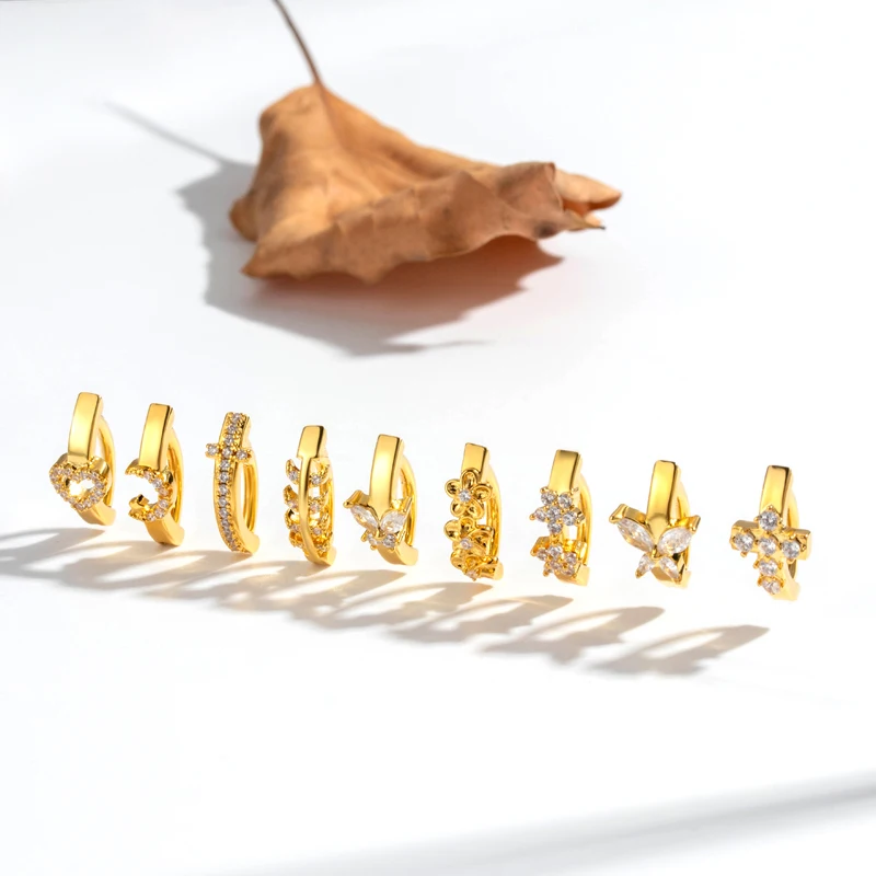 

1.6X10mm Wholesale Stainless Steel Reverse Clicker Copper Stone Navel Ring Belly Button Ring Boby Piercing Jewelry