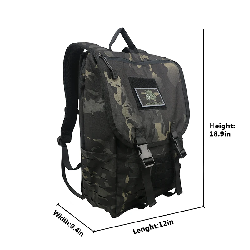 

Bag Military Tactical Backpack Military Army Rucksack Assault Pack Detachable Molle Bag, Black multicam bag military