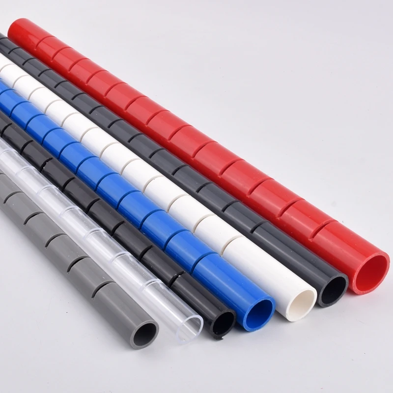 

PVC Aquarium Fish Tank Aeration Pipe Garden Watering Water Supply Deluge Pipe Tube Filter Accessories 49-50cm Long, Black/red/blue/white