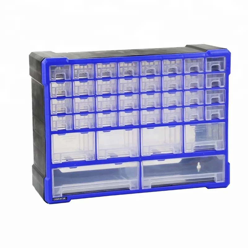 

QS High Quality Warehouse Office Drawer Wall Storage Bins for Workshop Use Plastic Stackable Bins