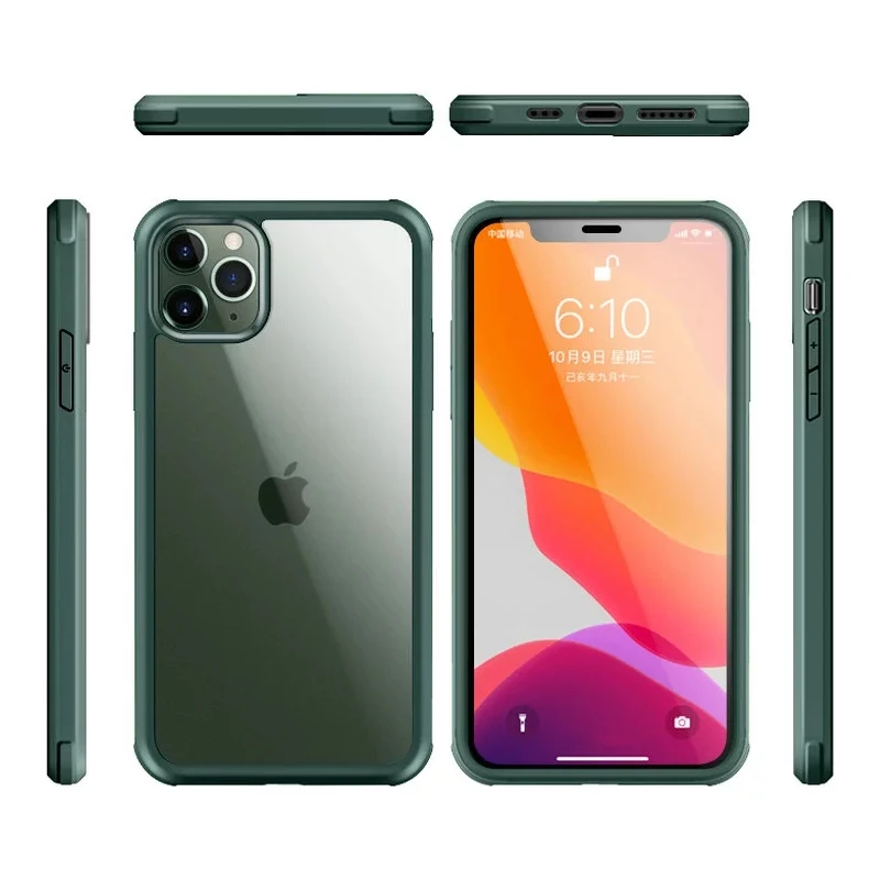 

Shockproof Glass Case For iPhone XS MAX Glass Phone Case 360 Full Protection TPU Tempered Glass Hybrid Cellphone Case