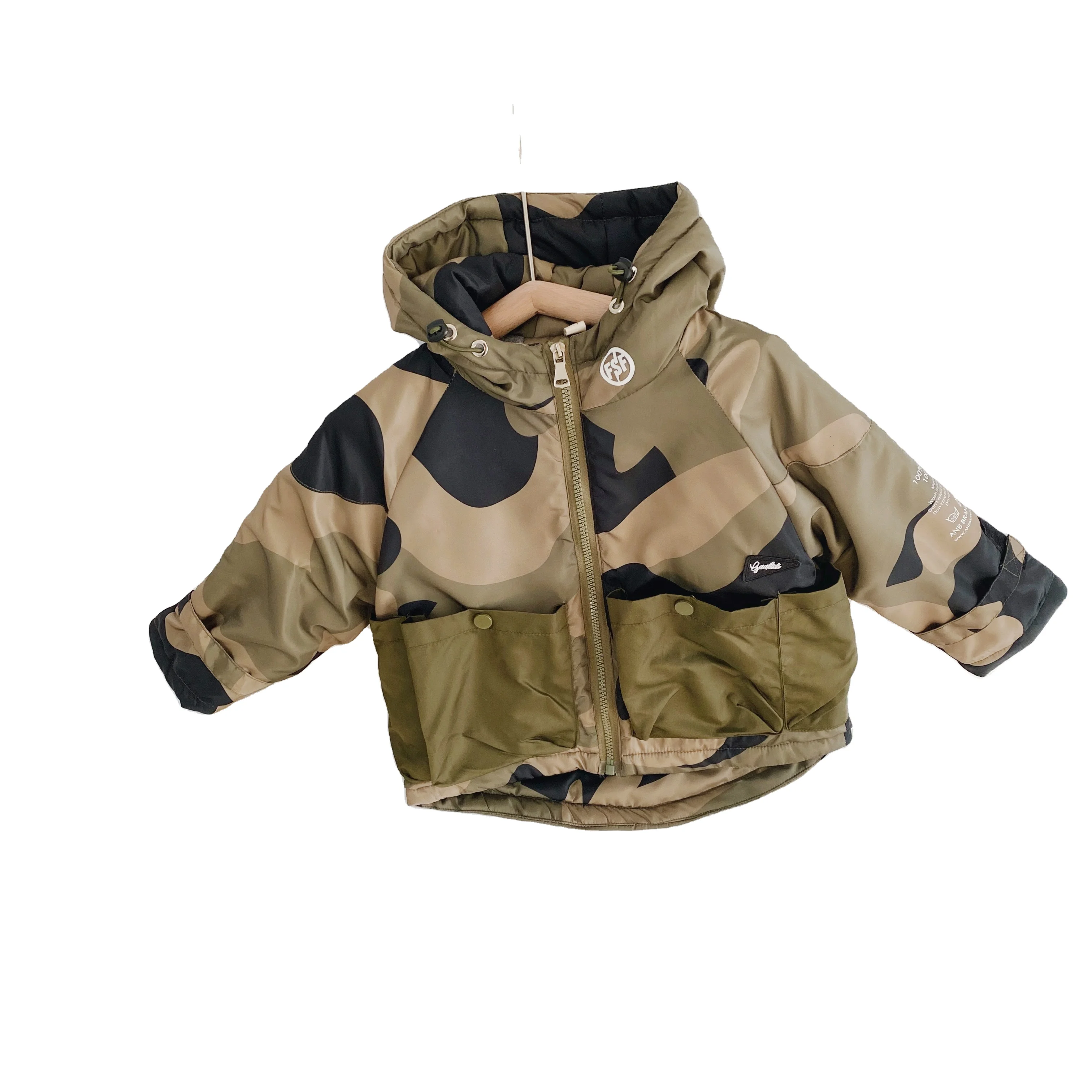

Winter Children Camouflage Jackets Coats Winter Padded Comfortable Jacket Kids Child Quilted Jacket for Wholesale Clothing