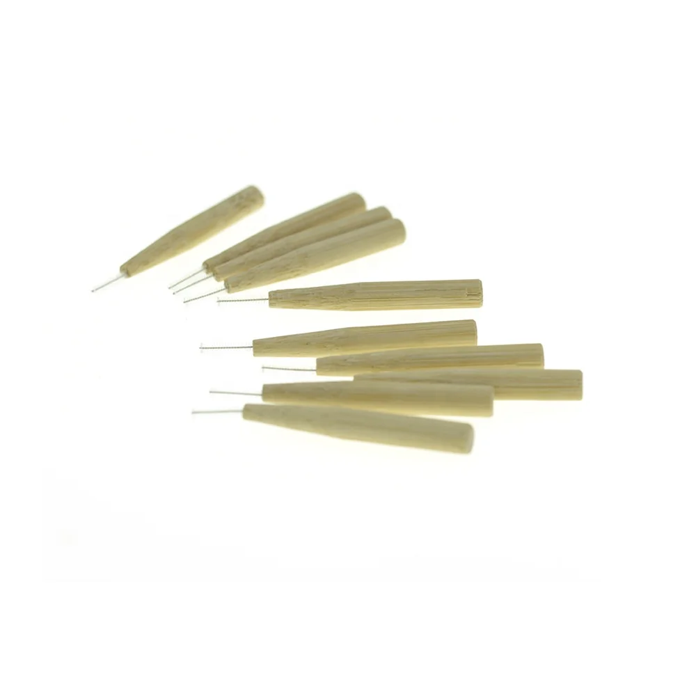 

Custom Personal Logo Toothbrush Bamboo Interdental Brush Toothbrush Interdental Picks, Bamboo color