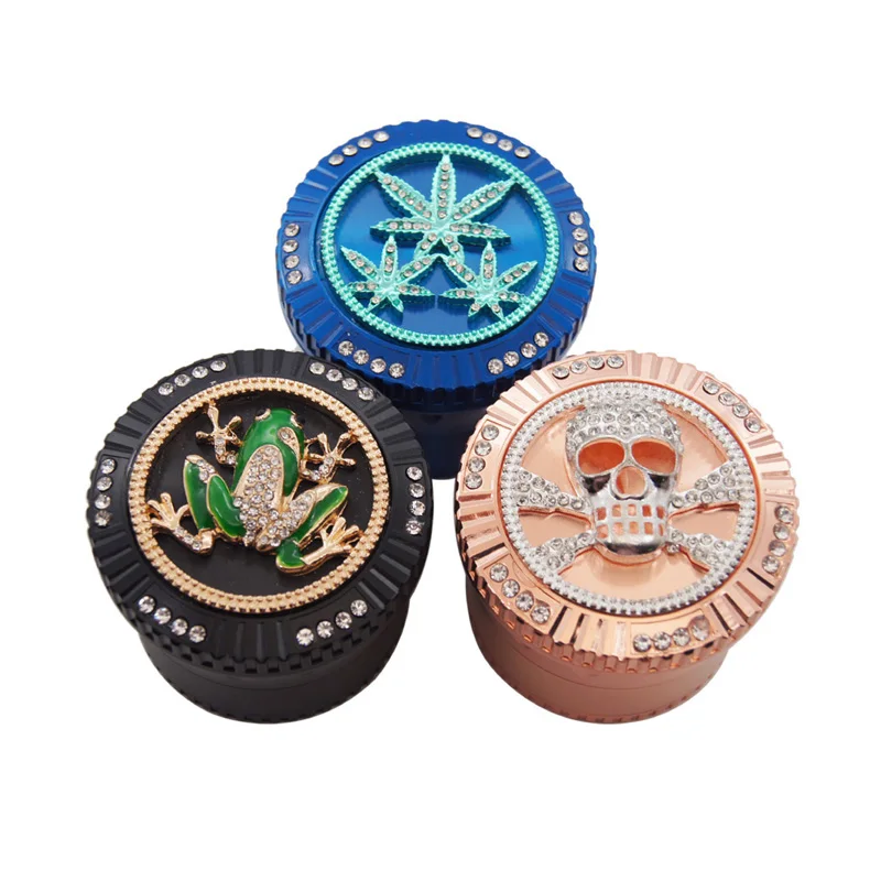 

GZ3363802 New style Zinc Alloy Crusher Tobacco Muller Pollen Spice weed herb Grinder High Quality Smoking cigarette accessories, Mix