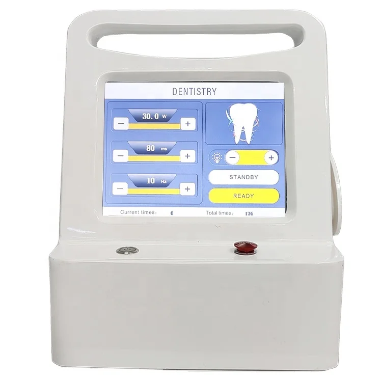 

Manufacture Dental Laser Diode 980 nm Periodontal Kit Dental Diode Laser 810 7w Diode Laser For Dental, White