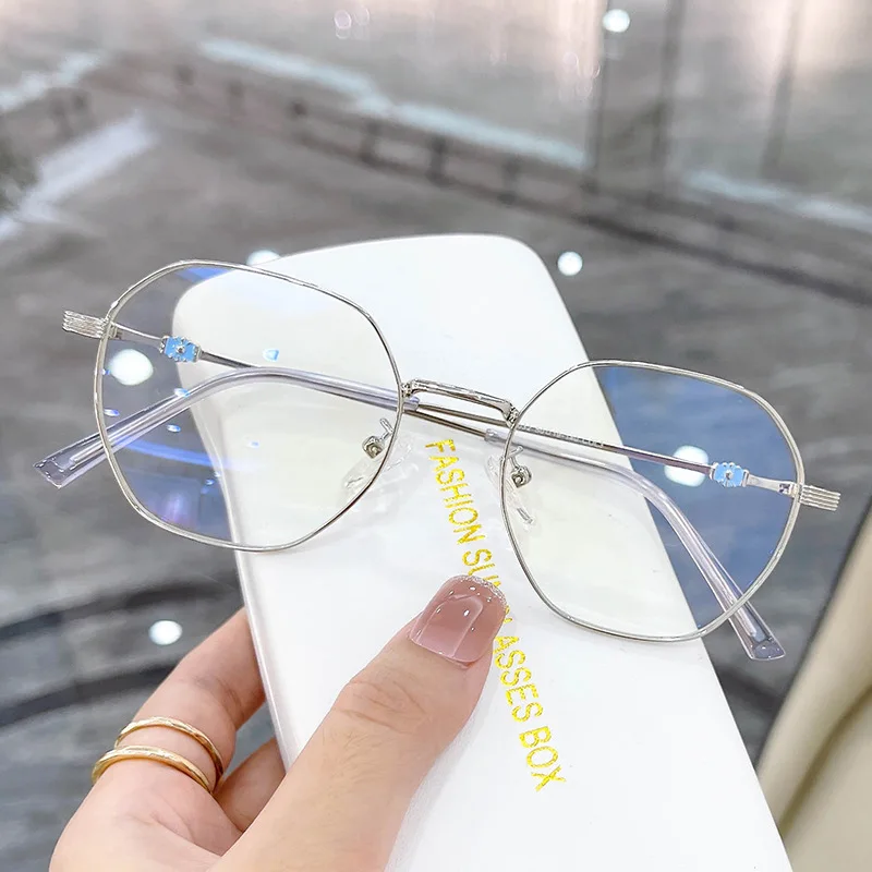 

DL Glasses fashion anti blue light sun glasses metal frame vintage irregular lens wholesale hot sale sunglasses 2022