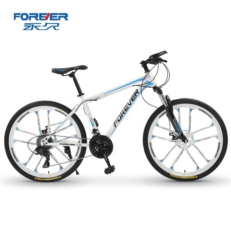 

FOREVER Newly designed and beautiful 24 Inch 27 Speed shock absorbing cross country mountain bike for students or adults