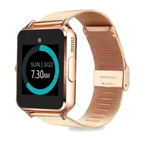 

Z60 smart watch 2019 stainless steel wireless smart watches support TF sim card with retail package