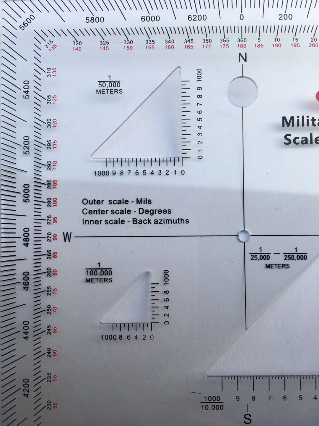 military coordinate scale and protractor sale