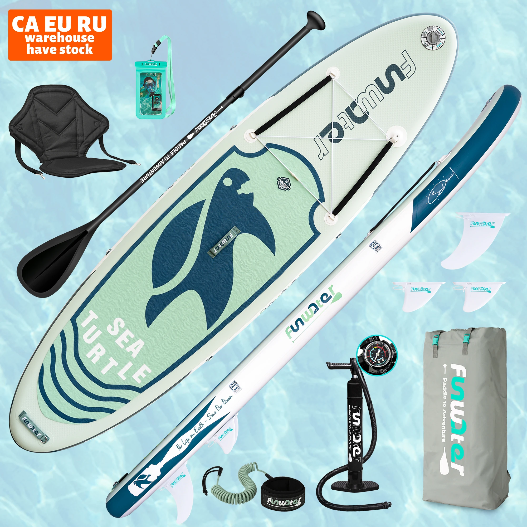 

FUNWATER Dropshipping OEM 10'6" Paddle surfing board inflatable sup paddleboard wholesale surfboard sup cheap supboard sub isup