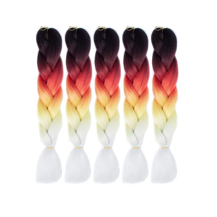 

More Than 120 Colors Synthetic Jumbo Braiding Hair With Private Label Wholesale Braiding Hair, Black brown red pink purple