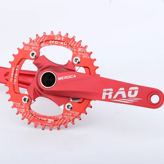 

MEROCA Mountain Bike Crank 170mm Aluminum Alloy 32/34/36/38T 104BCD Bicycle Crankset