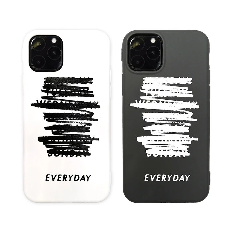 

3D Fashion pattern print TPU matte mobile back cover custom print phone case