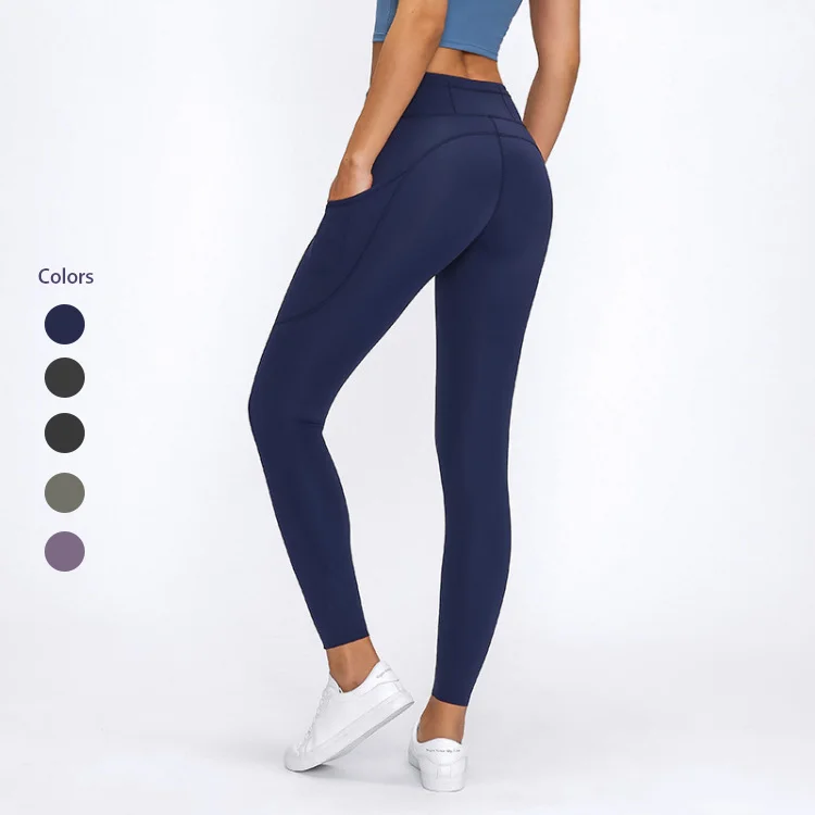 

New Double Side Pocket leggings set Yoga Pants for Women