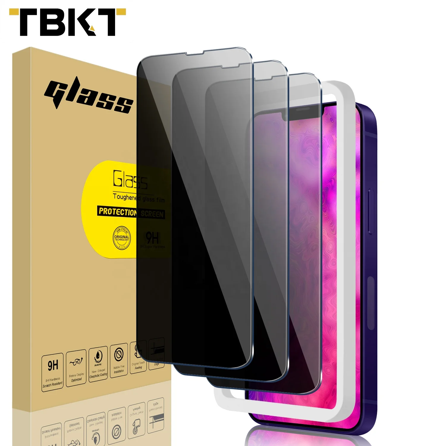 

Amazon Screen Protector glass Anti shock 3D Tempered Glass For iPhone 13 Anti-SPY