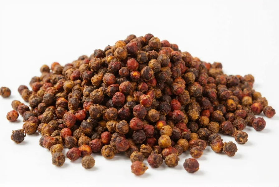 Spice rack with various peppercorn alternatives